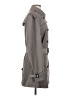 Banana Republic 100% Polyester Gray Trenchcoat Size S - photo 4