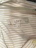 Ann Taylor LOFT Stripes Ivory Long Sleeve Blouse Size Lg Petite - photo 7