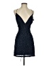 Scala 100% Polyester Stars Blue Cocktail Dress Size 4 - photo 1