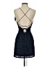 Scala 100% Polyester Stars Blue Cocktail Dress Size 4 - photo 2