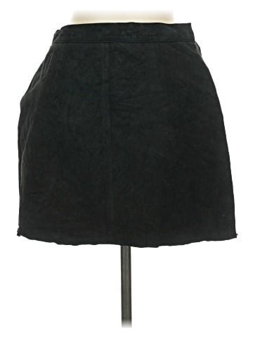 Stan Herman Faux Leather Skirt (view 1)