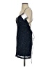 Scala 100% Polyester Stars Blue Cocktail Dress Size 4 - photo 5
