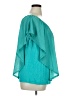 Alyx 100% Polyester Teal Short Sleeve Blouse Size 0X - photo 4