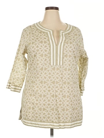 Gretchen Scott Designs 3/4 Sleeve Blouse (view 1)