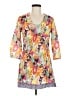 Boden Print Yellow Orange Casual Dress Size 6 - photo 1