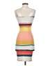 Papaya Color Block Yellow Casual Dress Size S - photo 2