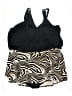 Catherines Animal Print Black Swimsuit Top Size 28 waist - photo 2