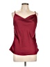 Papermoon 100% Polyester Burgundy Sleeveless Top Size L - photo 1