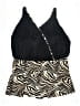 Catherines Animal Print Black Swimsuit Top Size 28 waist - photo 1