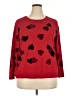 Cj Banks Hearts Red Pullover Sweater Size 2X - photo 1