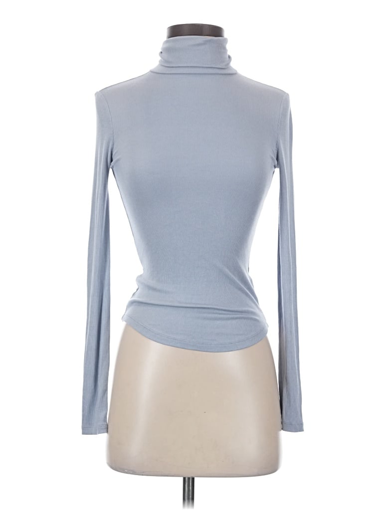 Pre-owned Sunday Best Long Sleeve Turtleneck In Blue