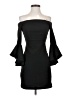 Teeze Me Solid Black Cocktail Dress Size 3 - 4 - photo 1