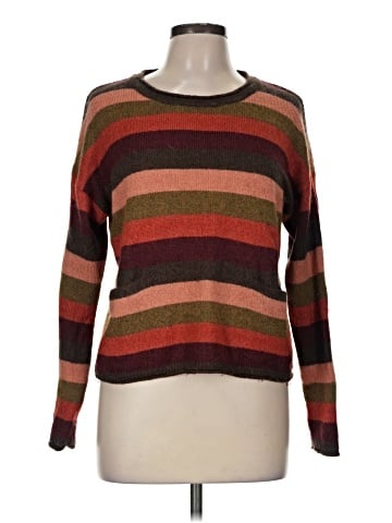 Madewell Chelsea Pocket Pullover Sweater in Multi-Stripe (view 1)