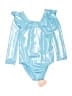 Unbranded Metallic Blue Leotard Size 110 cm / US 5-6 - photo 1