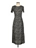 MNG Animal Print Gray Casual Dress Size 2 - photo 1