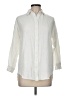 Stradivarius Solid Ivory Long Sleeve Button-Down Shirt Size M - photo 1
