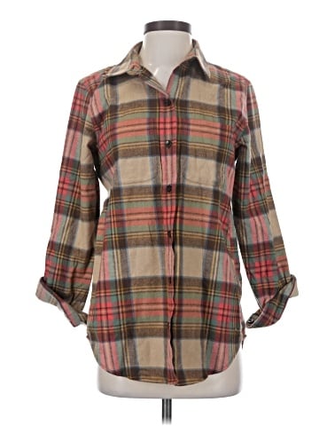 L.L.Bean 3/4 Sleeve Button-Down Shirt (view 1)