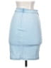 iris Solid Blue Denim Skirt Size S - photo 2