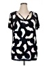 Torrid Black Short Sleeve Blouse Size 1X Plus (1) - photo 1