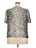 Apt. 9 100% Polyester Animal Print Ivory Short Sleeve Top Size XXL - photo 2