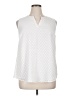 41Hawthorn 100% Polyester White Sleeveless Blouse Size 1X - photo 1