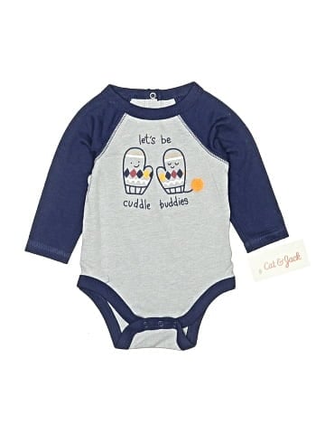 Cat & Jack Long Sleeve Onesie (view 1)