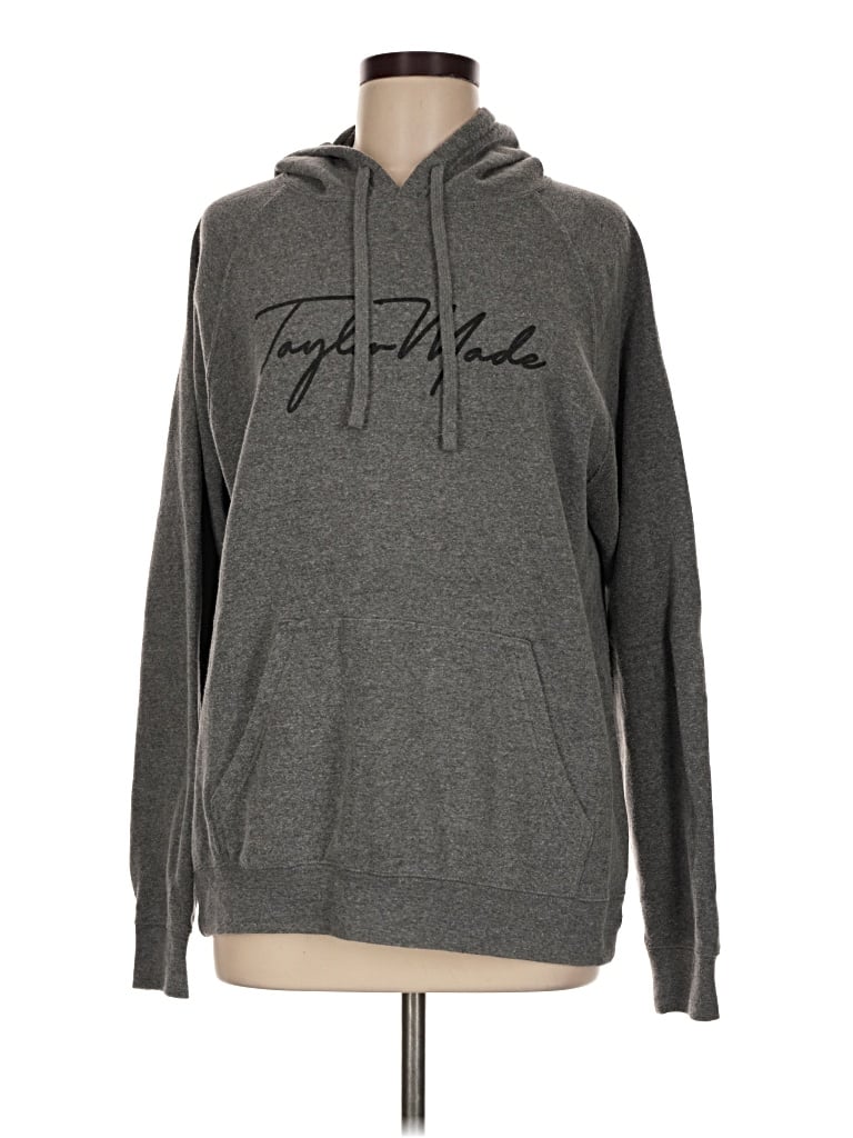 Pre-owned Assorted Brands Pullover Hoodie In Gray