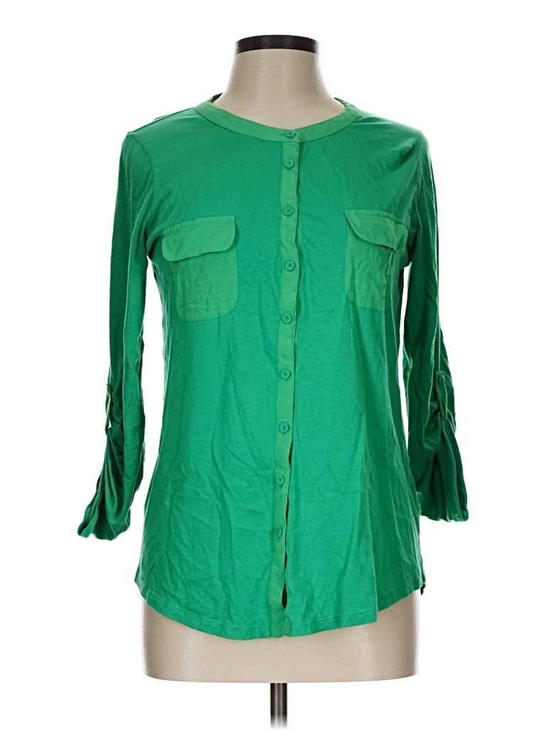 Pre-owned Boden 3/4 Sleeve Blouse In Green