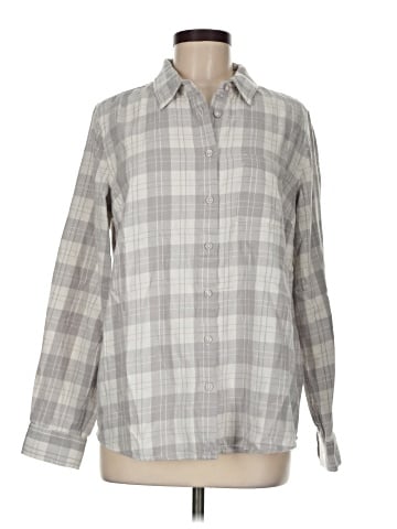 Garnet Hill Long Sleeve Button-Down Shirt (view 1)