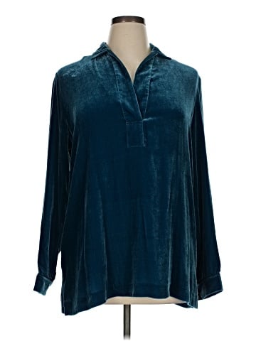 Lafayette 148 New York Long Sleeve Blouse (view 1)