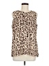 CAbi 100% Polyester Animal Print Ivory Sleeveless Blouse Size M - photo 1