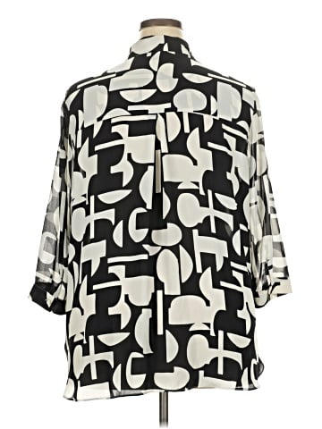 Rose + Olive 3/4 Sleeve Blouse (view 2)