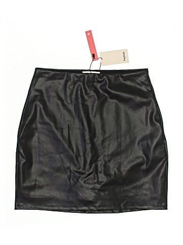 Popilush Faux Leather Skirt (view 1)