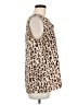 CAbi 100% Polyester Animal Print Ivory Sleeveless Blouse Size M - photo 4