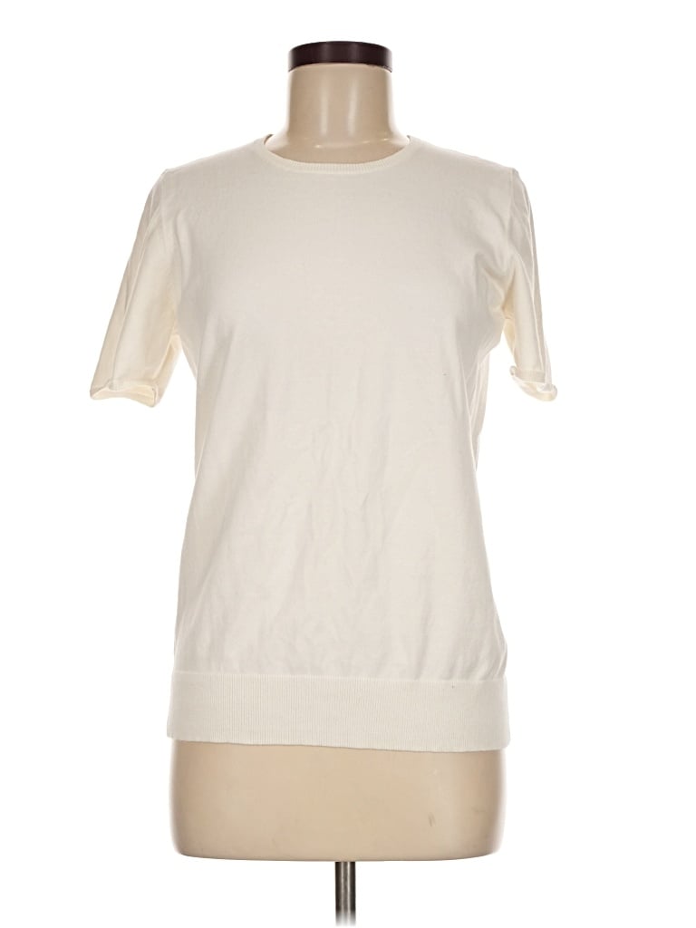 Pre-owned Ann Taylor Loft Sweatshirt In Ivory