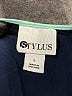 Stylus Blue 3/4 Sleeve Blouse Size L - photo 7
