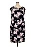 Connected Apparel Floral Black Casual Dress Size 20 - photo 1