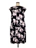 Connected Apparel Floral Black Casual Dress Size 20 - photo 2