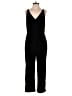 Banana Republic 100% Polyester Solid Black Jumpsuit Size 6 - photo 1