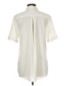 Chico's Ivory Short Sleeve Button-Down Shirt Size Lg Petite - photo 2