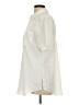 Chico's Ivory Short Sleeve Button-Down Shirt Size Lg Petite - photo 5