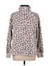 Green Tea Animal Print Tan Turtleneck Sweater Size L - photo 1