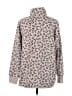 Green Tea Animal Print Tan Turtleneck Sweater Size L - photo 2