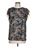 Daniel Rainn Blue Short Sleeve Blouse Size L - photo 1