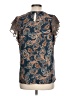 Daniel Rainn Blue Short Sleeve Blouse Size L - photo 2