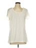 New York Laundry 100% Polyester Ivory Short Sleeve Blouse Size L - photo 1