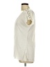 New York Laundry 100% Polyester Ivory Short Sleeve Blouse Size L - photo 5
