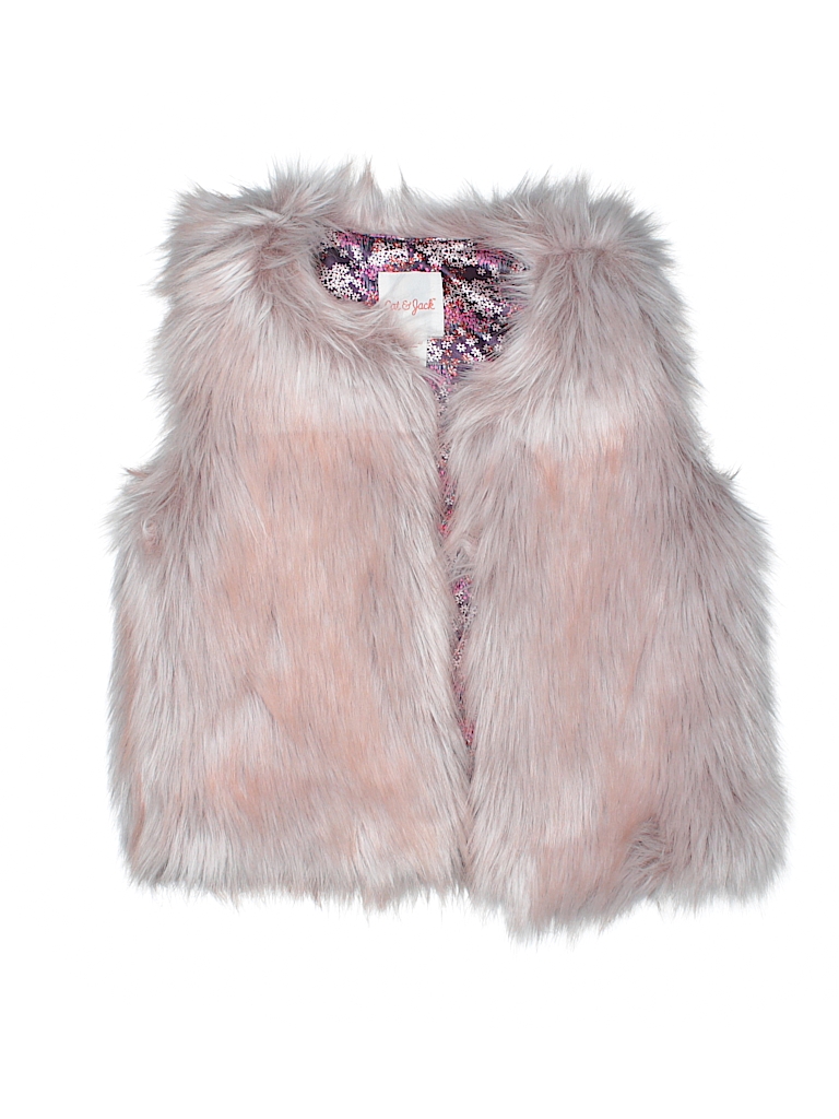 cat and jack faux fur vest