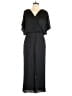 Express 100% Polyester Solid Black Jumpsuit Size L - photo 1