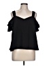 Topshop 100% Polyester Black Sleeveless Blouse Size 10 - photo 1
